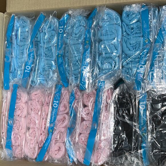 Hanes Girls’ Tagless Hipsters – LOT 30 - 240 pcs – 24 packs (10 ea) – Sz 14- NEW - Picture 2 of 3